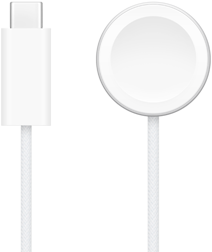 USB-C charger next to Apple Watch Magnetic Fast Charger