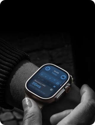Person wearing Apple Watch Ultra 4 on wrist, Daytime Vitals slightly off
