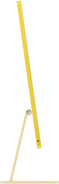 iMac, yellow colour, side exterior