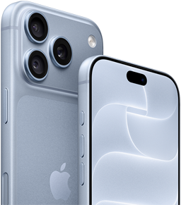 iPhone 18 Pro, glacier, front and back view showing Ceramic Shield, triple camera system