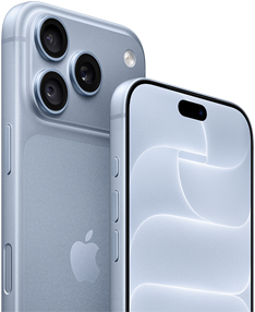 iPhone 18 Pro, glacier, front and back view showing Ceramic Shield, triple camera system