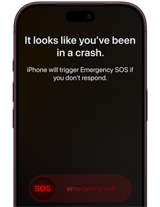 Get safety features like crash detection
