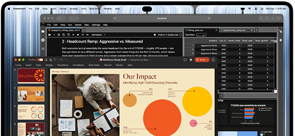MacBook Pro with PROLED XDR Display, space black colour, display shows a presentation being created in Microsoft PowerPoint using JupyterLab and Terminal to create content