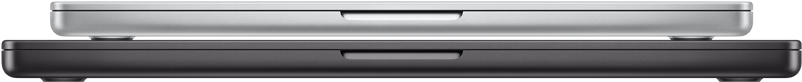 14-inch MacBook Pro, Silver colour, closed, 16-inch MacBook Pro, Space Black colour, closed